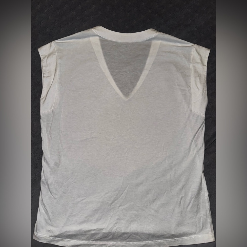 FRAME "Le Mid Rise" V-neck Tee - Picture 5 of 6